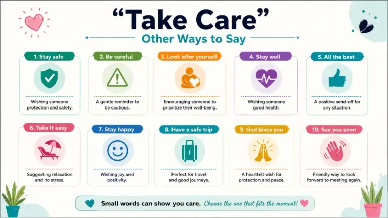 take care other ways to say