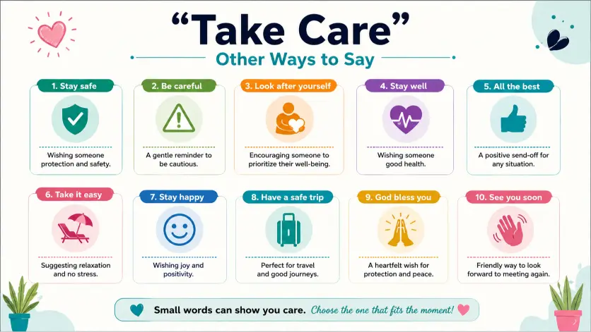 take care other ways to say