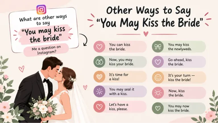 other ways to say you may kiss the bride