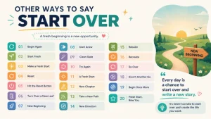 Other Ways to Say Start Over