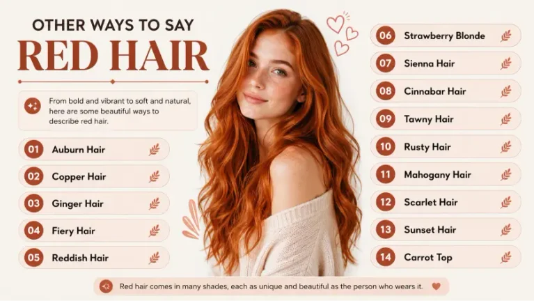 other ways to say red hair