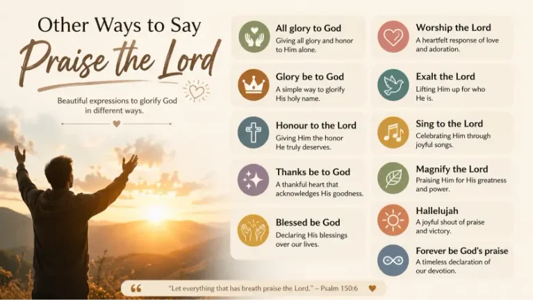 other ways to say praise the lord