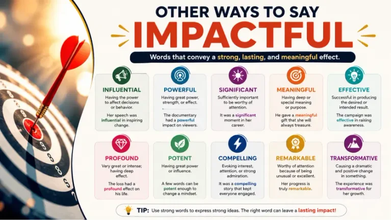 other ways to say impactful