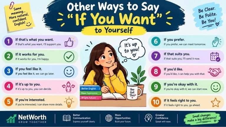 Other Ways to Say If You Want