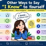 how to say i know in other ways