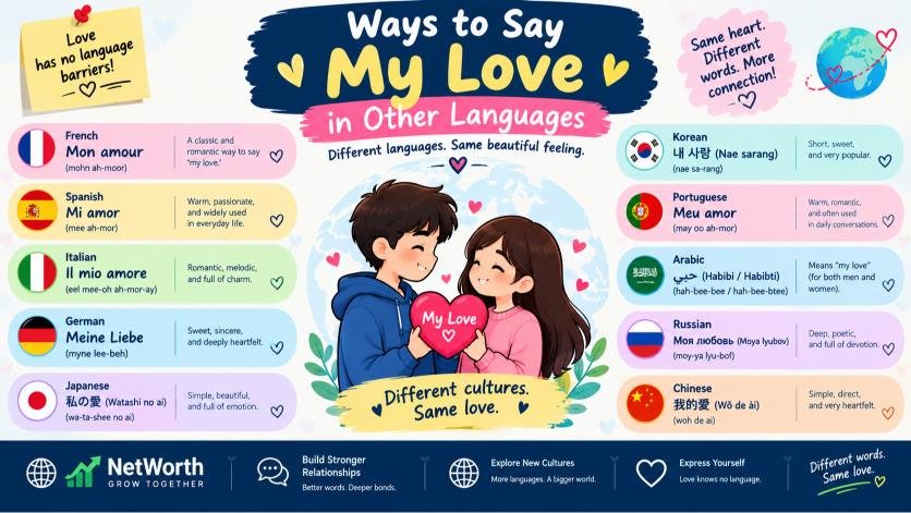 ways to say my love in other languages